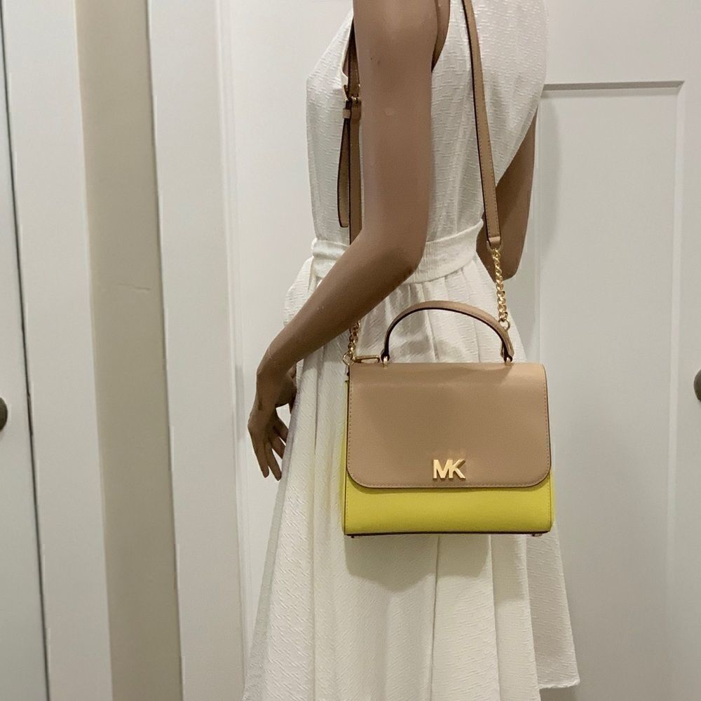 NWT MICHAEL KORS Mott Medium Leather Satchel - Picture 8 of 16